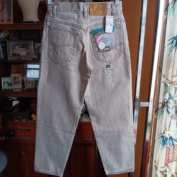 Vintage Mens Lee Jeans 27x28 1980's LOOSE FIT TAPERED PREP FOXTAIL DENIM JEANS - Picture 1 of 5